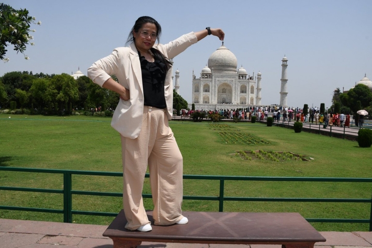 Au départ de Delhi : visite privée du Taj Mahal et du fort d'Agra au lever du soleilPaquet de base