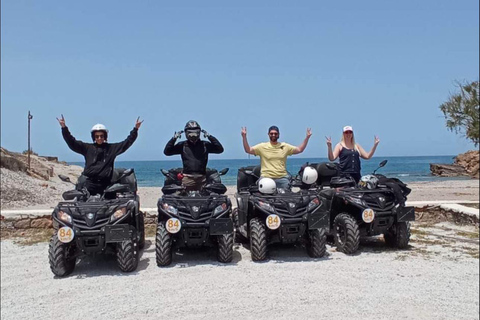 Malia: Off-Road Quad Safari Tour med lunch och transferDelad fyrbäddsrum