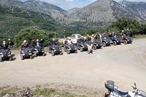 Malia: Off-Road Quad Safari Tour med lunch och transferDelad fyrbäddsrum