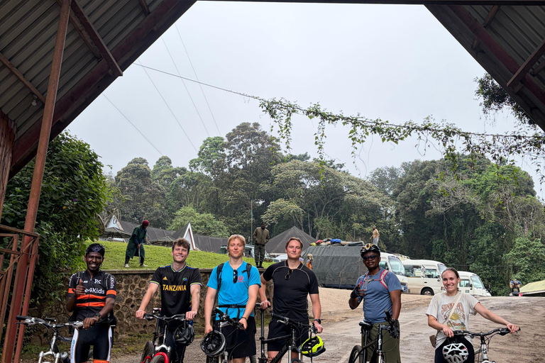 From Moshi: Kilimanjaro Mweka Gate Guided Cycling Tour