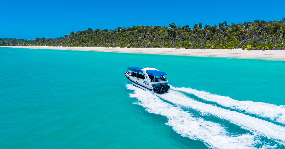 Van Airlie Beach dagtour Whitehaven en Chalkies Beaches GetYourGuide