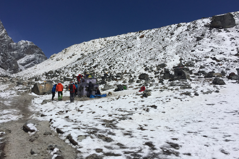 Caminhada no acampamento base do Everest