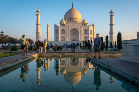 Excursión de un día a Agra con el Taj Mahal al amanecer y al atardecer