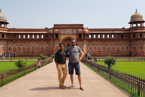 Excursión de un día a Agra con el Taj Mahal al amanecer y al atardecer