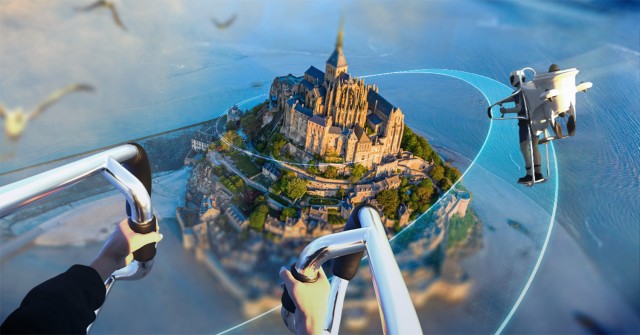 Paris: France Flyover Virtual Reality Smartphone App & Audio
