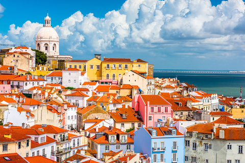 Charmes de Lisbonne : Visite des tapas de l'Alfama et croisière au coucher du soleilGuide espagnol