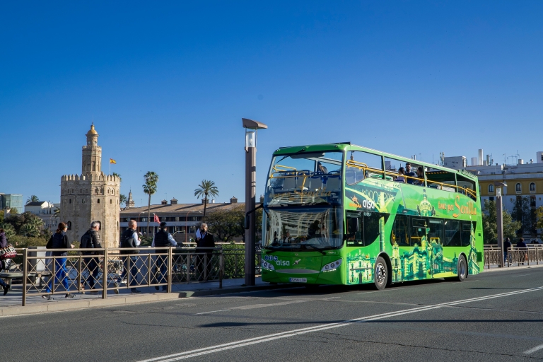 Séville complète : bus touristique+croisière panoramique+spectacle de flamencoSéville en or : bus touristique + croisière panoramique + spectacle de flamenco