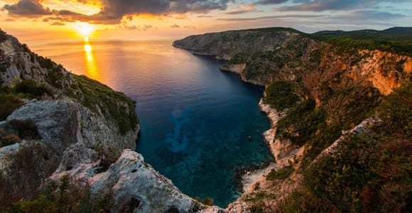 Zakynthos Sunset Tour to Kampi with Greek Night!