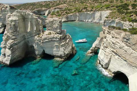 Milos: Half-Day Speedboat Cruise to Kleftiko with Snorkeling Shared Half-Day Speedboat Cruise with Snorkelling