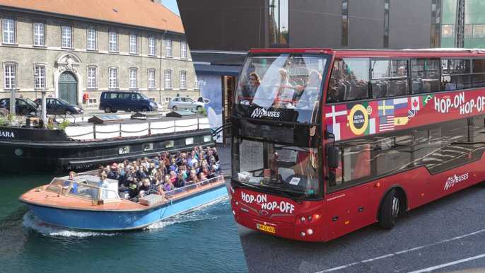Copenhague: Excursión en Autobús Hop-On Hop-Off con Opción de Excursión en Barco