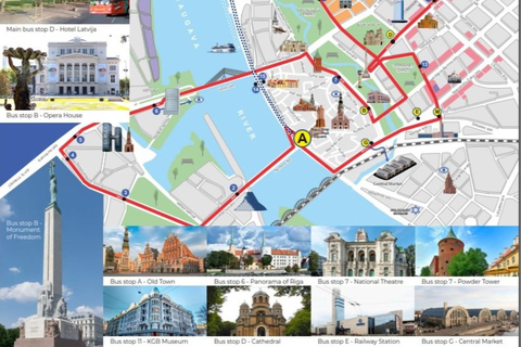 Riga: 24-Hour Hop-On, Hop-Off Grand Bus Tour Riga: 24-Hour Hop-On Hop-Off Grand Bus Tour