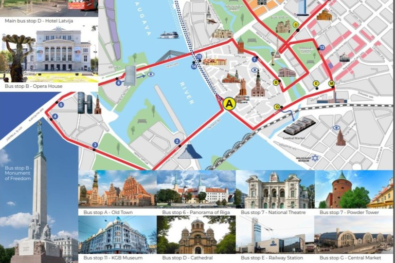 Riga: 24-Hour Hop-On, Hop-Off Grand Bus Tour Riga: 24-Hour Hop-On Hop-Off Grand Bus Tour