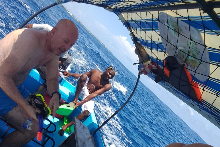 Delfiny i nurkowanie z rurką na Zanzibarze: wycieczka na wyspę MnembaDelfiny i snorkeling na Zanzibarze: wycieczka na wyspę Mnemba