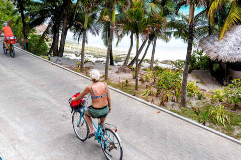 Van Praslin: zelfgeleide fietstocht door La Digue met veerboot
