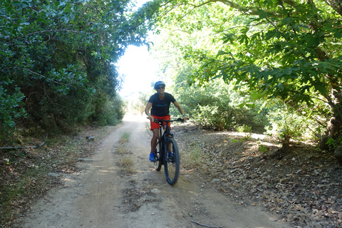 Depuis Analipsi: visite tout-terrain en vélo électrique