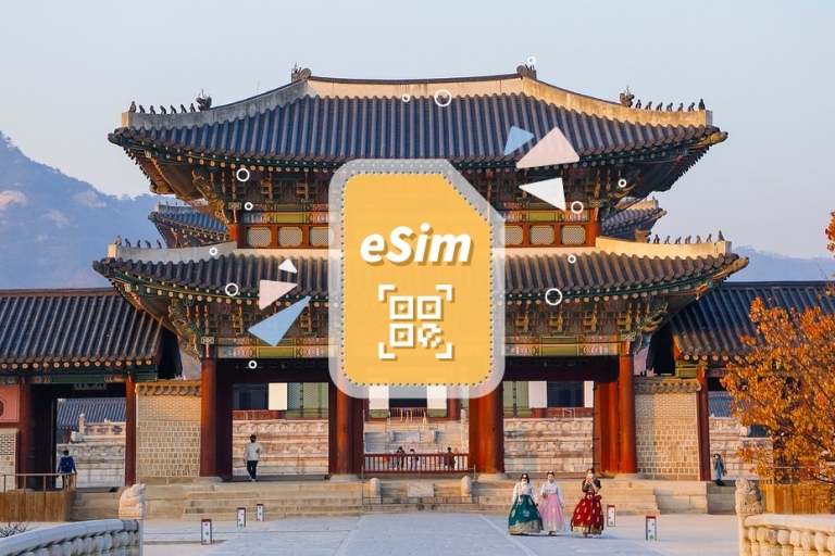 Zuid-Korea: eSim mobiel data-abonnementDagelijks 2 GB /14 dagen alleen voor Zuid-Korea