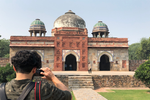 Tour panoramico privato serale di DelhiTour privato di mezza giornata di Delhi in auto con aria condizionata senza ingressi