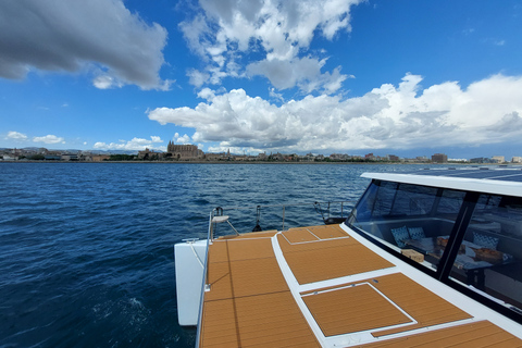 Snorklingsupplevelse ombord på E-Catamaran vid Palma BaySnorkling i Palma Bay