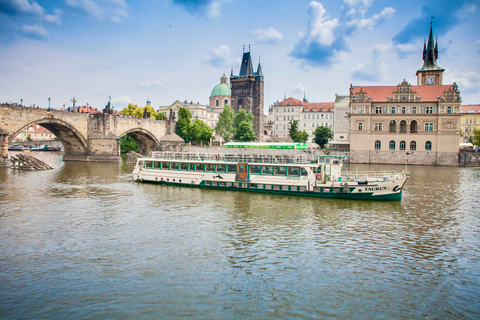 Praag: Sightseeing-biercruise in de middag met gratis drankjesPraag: Sightseeing-biercruise op de Moldau