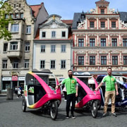 Erfurt: Private Guided Classic Old Town E-Rickshaw Tour
