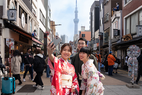 Asakusa: Prywatne nagrywanie filmów i zdjęć z KimonoAasakusa: Prywatne nagrywanie filmów i zdjęć z Kimono