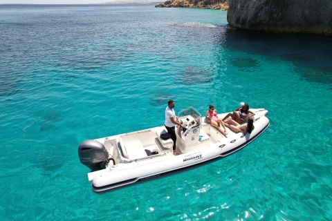 Sliema Private Boat Charter Comino, Blue Lagoon, Gozo Comino by Ranieri Sea Lady 24ft