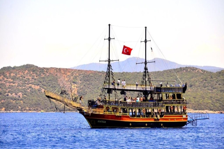 Bodrum: Pirate Boat Trip with BBQ Lunch Bodrum Pirate Boat Trip With Hotel Pickup