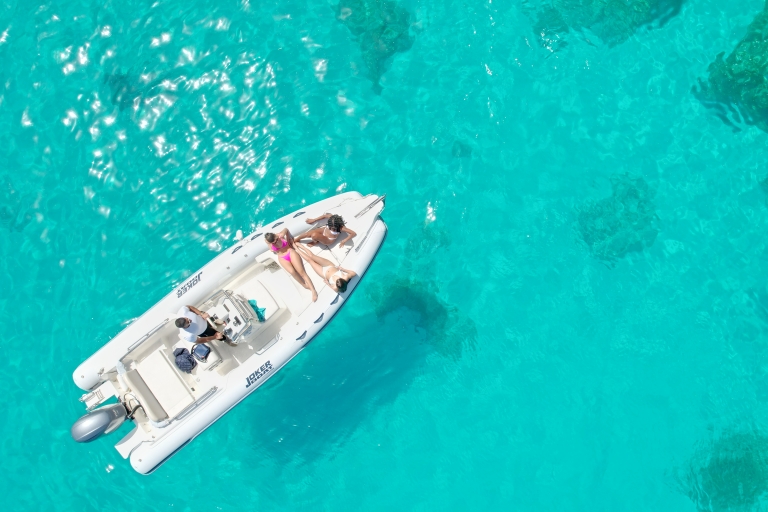 Sliema Private Boat Charter Comino, Błękitna Laguna, GozoGozo & Comino autorstwa Ranieri Sea Lady 24 stopy