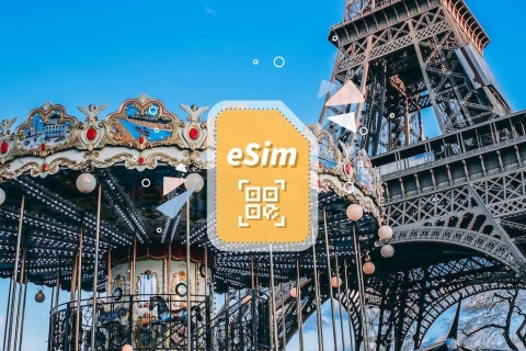 Frankrijk/Europa: eSim mobiel dataplan3 GB/5 dagen