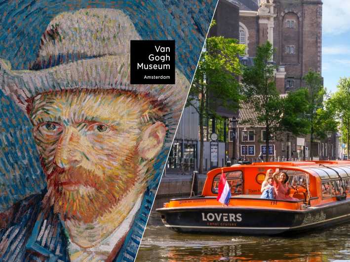 Amsterdam: Kanavaristeily ja lippu Van Gogh -museoon