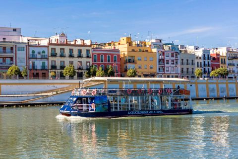 Seville: Panoramic Cruise, Hop-On-Hop-Off Bus & Walking Tour