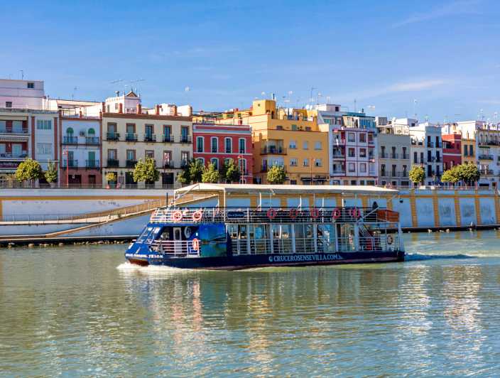 Séville : Croisière panoramique, visite à pied et en bus Hop-On-Hop-Off