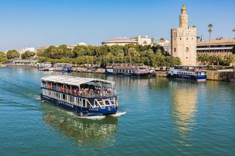 Sevilla Adventure: panoramische cruise + hop on, hop off-bus