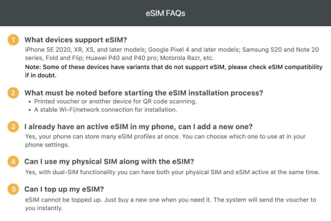Denemarken/Europa: eSim mobiel dataplan1 GB/3 dagen