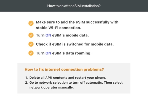 Europa: Plan taryfowy eSim na transmisję danych w roamingu (0,5-2 GB/dzień)Dziennie 500 MB / 5 dni