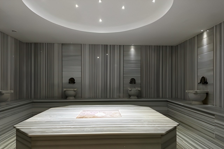 Private Turkish Bath ,Sauna and Massage Experience Private Basic Package+60-Min-Massage,Salt Peeling,Face Mask
