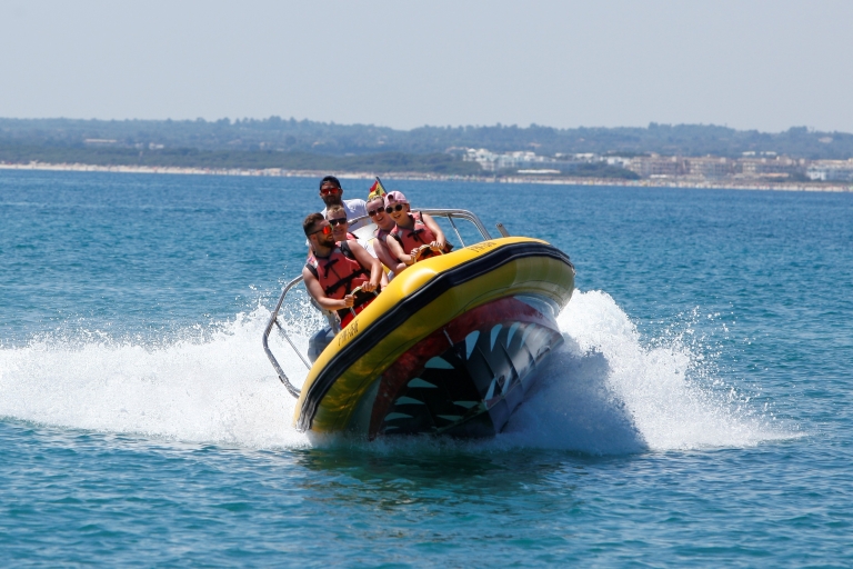 Alcudia: SpeedBoat, Adrenalin und AbenteuerAlcudia: Speedboat, adrenalina y aventura