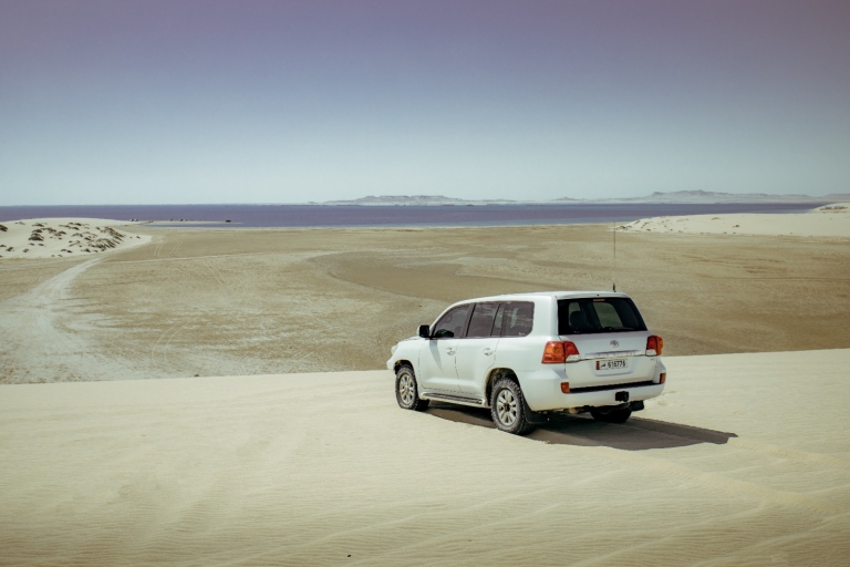 Safari privé dans le désert avec visite de la mer intérieure et planche à voile