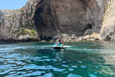 From Marsaskala: Blue Grotto Private Jet Ski Tour