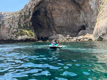 Från Marsaskala: Blue Grotto privat jetski-tur