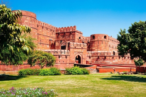 Z Delhi: Wycieczka samochodem do Taj Mahal i fortu Agra o wschodzie słońcaWycieczka z opłatą za wstęp i śniadaniem