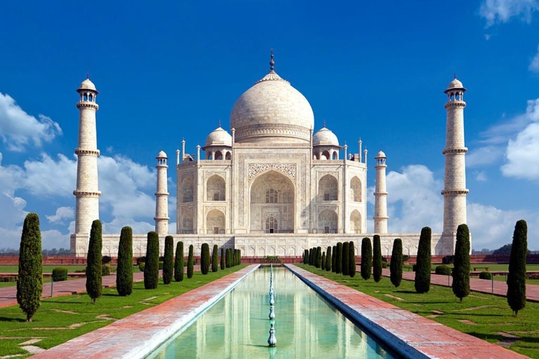 Depuis Delhi : Visite du Taj Mahal et du fort d'Agra en voiture au lever du soleilVisite avec droit d'entrée et petit déjeuner