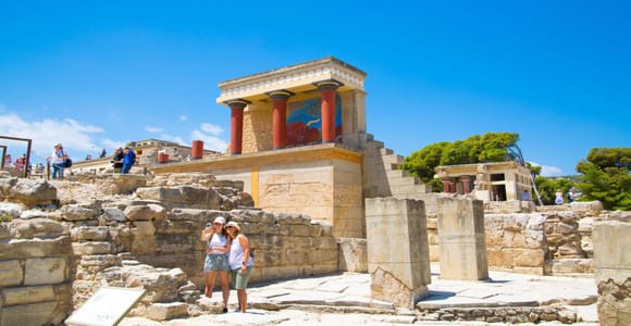 Crete: Knossos E-Ticket with Audio Guide & Optional Museum