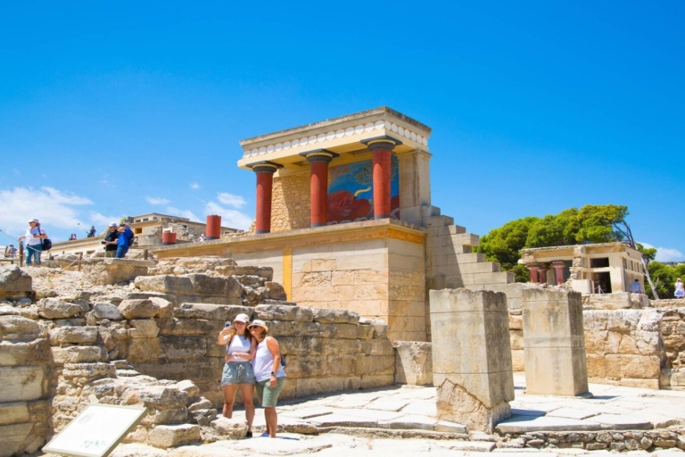 Heraklion: Knossos & Archeol. Museum-e-tickets en stadsaudio