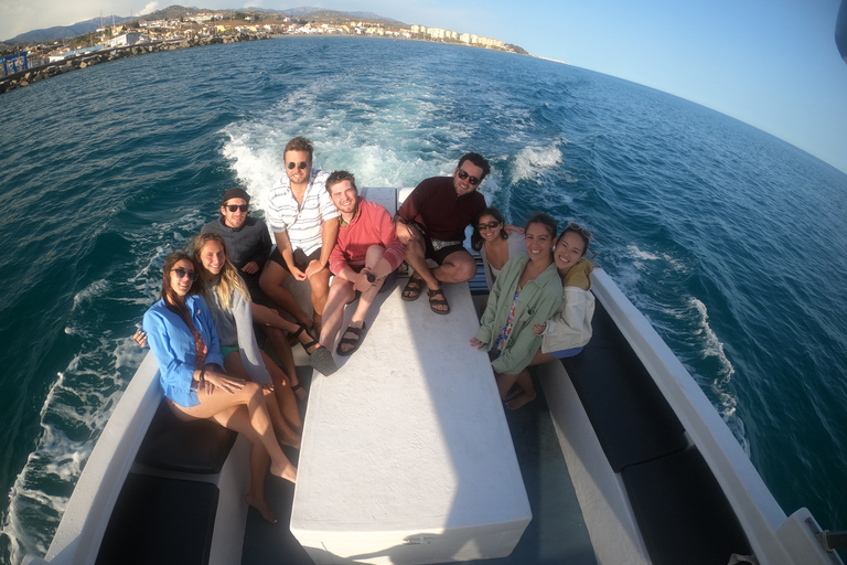 Nerja: Maro Waterfall Boat Trip with Paddleboarding & Drink