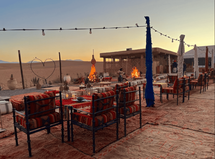 From Marrakesh: Agafay Desert Sunset Tour with Dinner Show