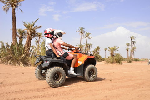 Verkenning op een quad à travers la Palmeraie de Marrakech