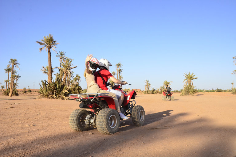 Marrakech: Tour guiado de quadriciclo em Palmeraie com pausa para o cháMarrakech: passeio de quadriciclo guiado por Palmeraie com pausa para o chá