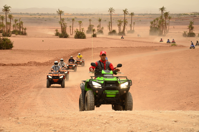 Erkundung zu viert durch die Palmeraie von Marrakech