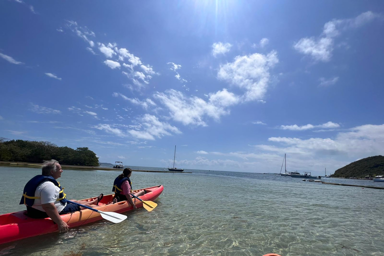 Expérience écologique en kayak et plongée avec tuba avec collation et boissons